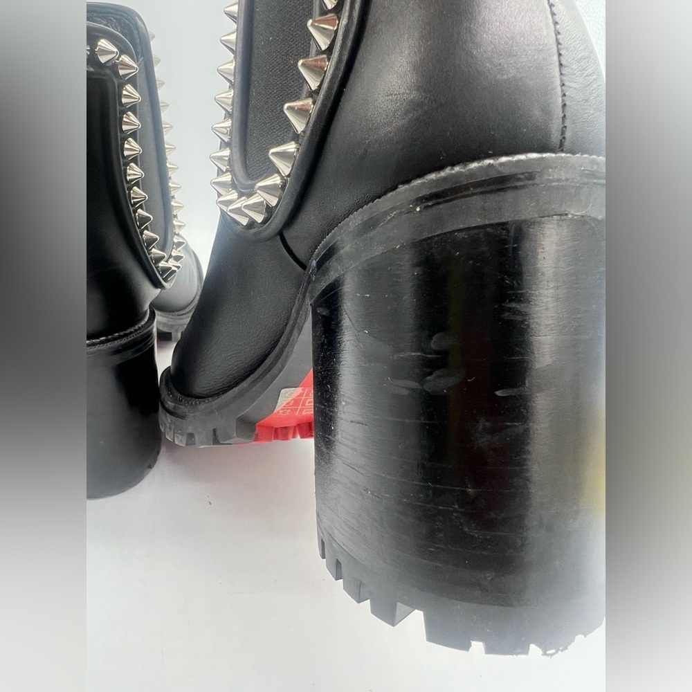 Christian Louboutin Capahutta 70 Spiked Leather Chelsea Boots - Picture 4 of 16